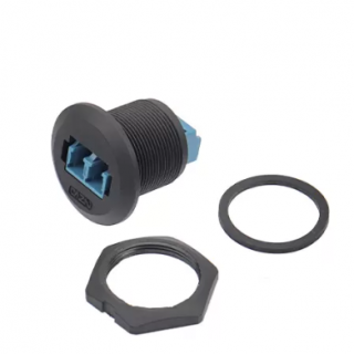 EP-FDDI Single-mode Double-core Front Mount Receptacle(Threaded)